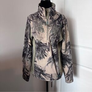 Cabela's Outfither Camo Fleece Pullover Jacket